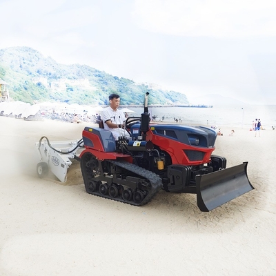 Easy to HANDSOMER 1200 Hydraulically Controlled Vibrating Screen Sand Beach Cleaning Machines