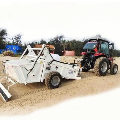 Sturdy HANDSOMER 1800 Tractor-Towed Stone Picker Durable Beach Sand Cleaning Machine Environmental Product