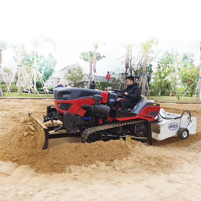 2200 KG Tractor Sand Sweeper for Environmental Beach Sand Cleaning and Waste Disposal